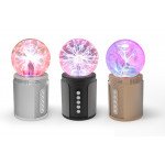 Wholesale Loud Sound Magic Plasma Ball Bluetooth Speaker P2 (Silver)